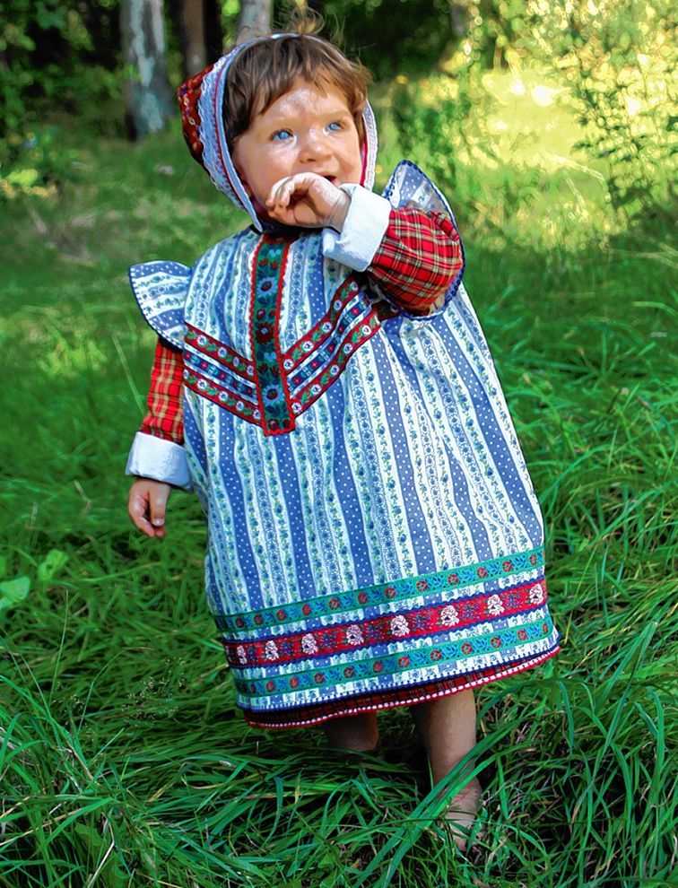 Syn awtorki w slěpjańskej źiśecej drastwje  Foto: <b>Justyna Michniuk</b>
