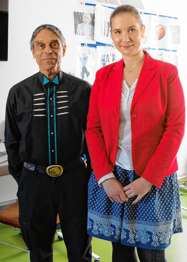 Prof. Neyooxet Greymorning a Justyna Michniuk Foto: priwatne wobsydstwo