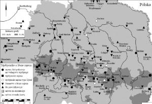 Karta trjebjenskich a lěsnych mjenow po karće 8 w »Oberlausitzer Ortsnamenbuch«, skorigowana nastupajo wobě tam hišće njezapisanej mjenje za Wohla, hlej tekst Grafika: Andreas Häffner