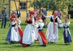 Źiśeca rejowańska kupka De lütten Öwerpetters na Limborskem dnju 2023 w Lübelnje Foto: Werner Měškank