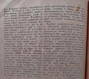 Pawoł Nalij kritizěrujo serbske literarne wjacorki w juliju 1955 na boce 222. Reprodukcija: V. Zakar