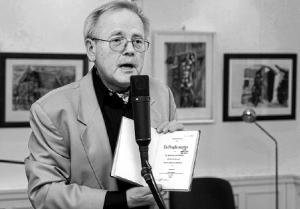 Měto Pernak 2004 na literariskem wjacoru w Serbskem domje w Chó śebuzu Foto: Michael Helbig