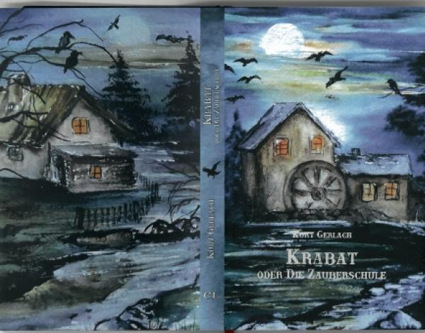 Prěnju swójsku němsku knihu »Krabat – oder die Zauberschule« (1925) je Kurt Gerlach napisał a wudał. Nowonakładaj stej njedawno ze zajimawymi ilustracijemi wušłoj, tule je wobalka z nakładnistwa Edition CL lěta 2007 zwobraznjena. Fota: Jurij Łušćanski