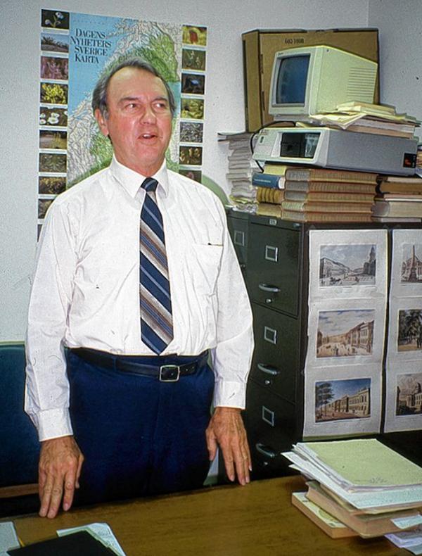 Joseph Wilson 1992 w swojej dźěłarni na Rice University Foto: Trudla Malinkowa