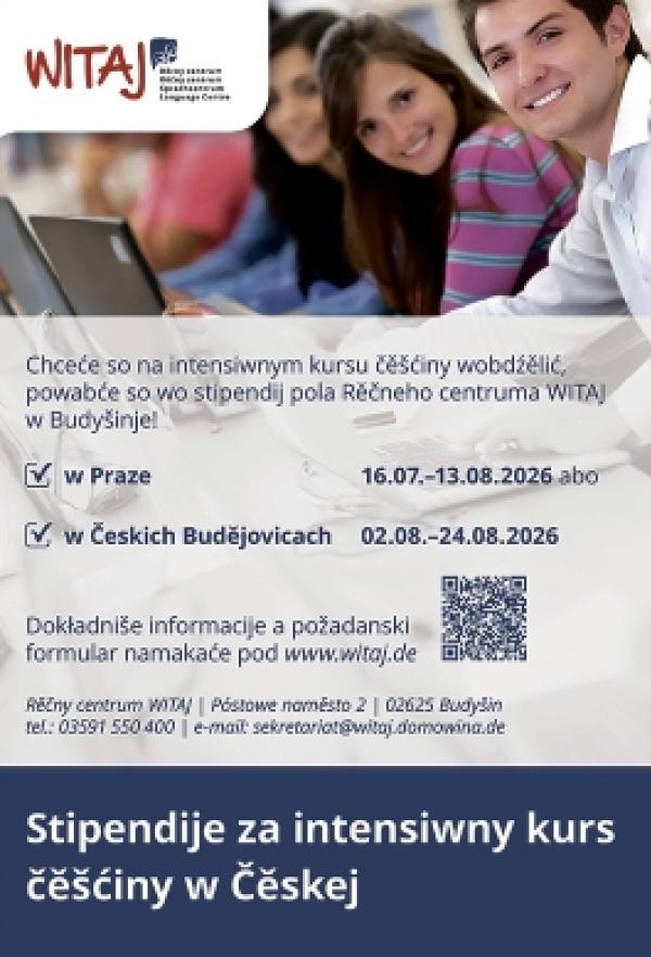 Stipendije za kurs čěšćiny w Čěskej
