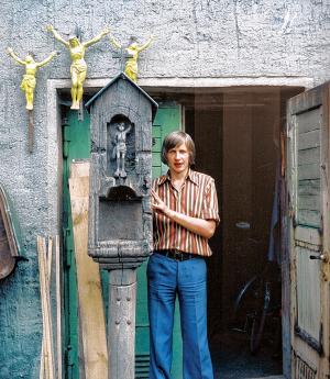 Benedikt Dyrlich w Nowej Wjesce w lěće 1975 Foto: Leoš Šatava