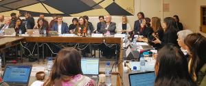 Na diskusiji składnostnje wotewrjenja lěta indigenych rěčow 2019 w Parisu Foto: Ielyzaveta Waltherowa