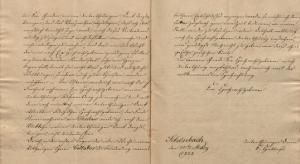 Wurězk z powabjenja Arnošta Hatasa wo městno wučerja w Hrodźišću&amp;nbsp; Grafika: Archiwny zwjazk Budyšin, Statny filialny archiw