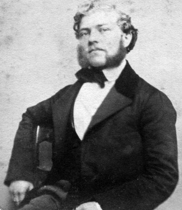 Gustaw Julius Ryćer jako sobustaw uniwersitneho chóra St. Pauli Lipsk, wokoło 1855 Foto: Priwatne