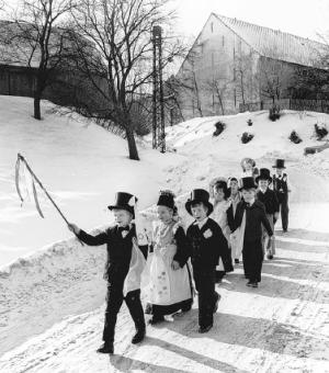 Ptači kwas we Wotrowje w lěće 1979 Foto: G. Große