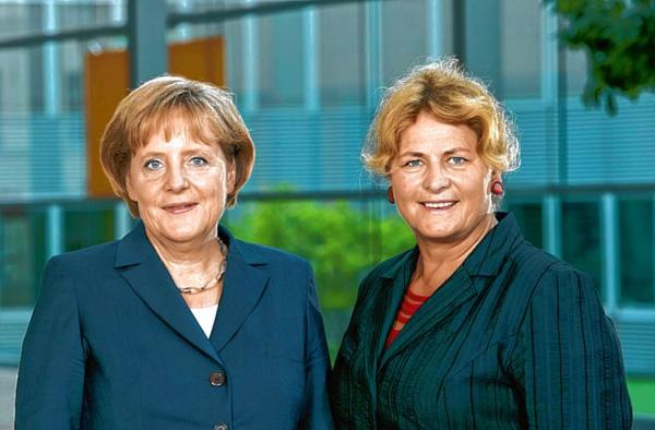 Bywša zwjazkowa kanclerka Angela Merkel a bywša zapósłanča Zwjazkoweho sejma Marja Michałkowa Foto: priwatne wobsydstwo