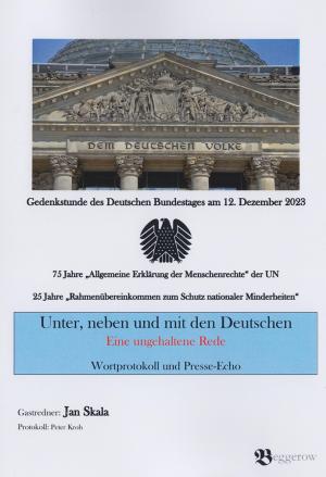 Peter Kroh: &amp;nbsp;Unter, neben und mit den Deutschen. Eine ungehaltene Rede. Berlin: Beggerow, 2019, 123 str., brošura, 978-3-936103-70-0, 9,90 €