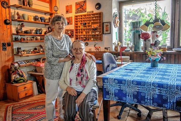 Hilža Bartáková (naprawo) na wopyće pola Wórše Lanzyneje Foto: archiw SN, Maćij Bulank
